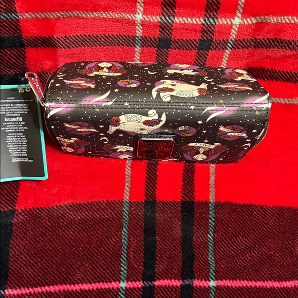 Loungefly The Nightmare Before Christmas Tattoo Art All Over Print Zip Wallet - Picture 4 of 5